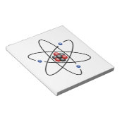 Lithium Atom Chemical Element Li Atomic Number 3 Notitieblok (Schuin)