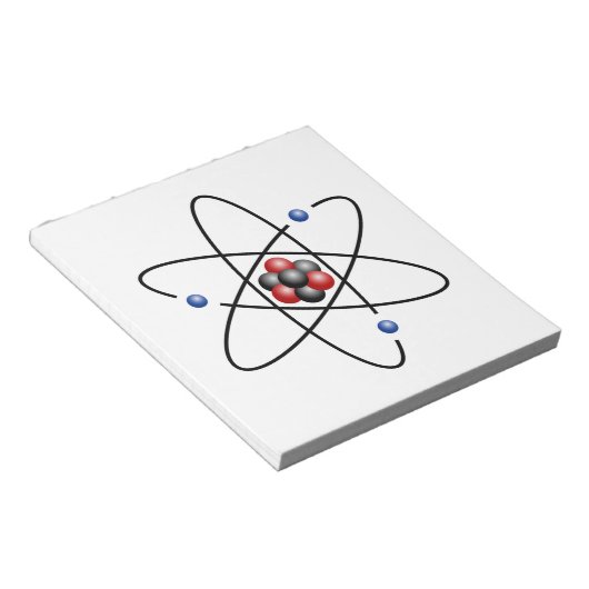 Lithium Atom Chemical Element Li Atomic Number 3 Notitieblok (Schuin)