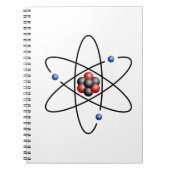Lithium Atom Chemical Element Li Atomic Number 3 Notitieboek (Voorkant)