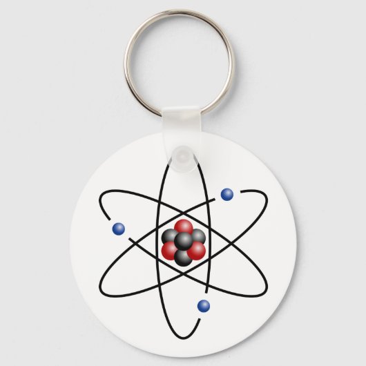Lithium Atom Chemical Element Li Atomic Number 3 Sleutelhanger (Voorkant)