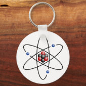 Lithium Atom Chemical Element Li Atomic Number 3 Sleutelhanger (Voorkant)