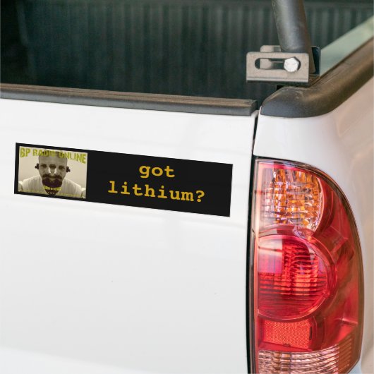 Lithium-Bumpersticker Bumpersticker (Op Truck)