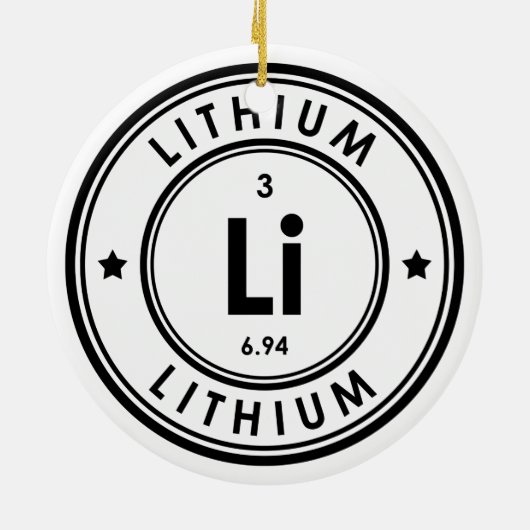 Lithium-element keramische sierelementen keramisch ornament (Achterkant)