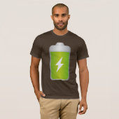 lithium-ion batterij pictogram t-shirt (Voorkant volledig)