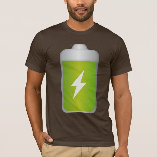 lithium-ion batterij pictogram t-shirt (Voorkant)