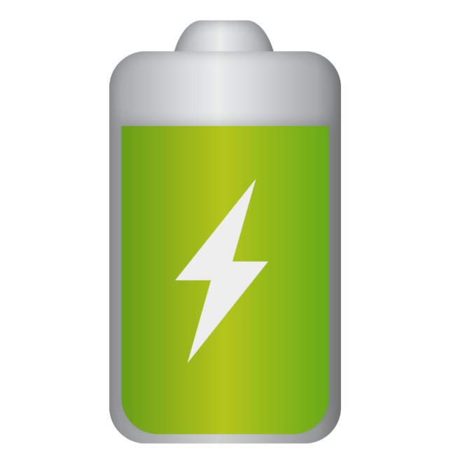lithium-ion batterijpictogram staand fotobeeldje  (Voorkant)