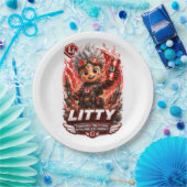 lithium VERJAARDAGSFEESTJE Papieren Bordje (Feest)