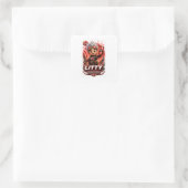 lithium VERJAARDAGSFEESTJE Vierkante Sticker (Tas)