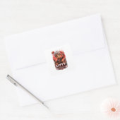 lithium VERJAARDAGSFEESTJE Vierkante Sticker (Envelop)