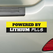 LITHIUMPIJLEN BUMPERSTICKER (Op auto)