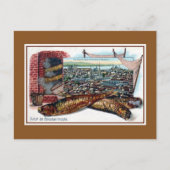  litho-groeten uit Constantinopel Briefkaart (Voorkant)