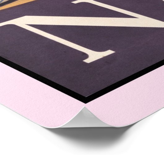  Litho Travel en Napels Italië Poster (Hoek)