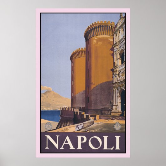Litho Travel en Napels Italië Poster (Voorkant)