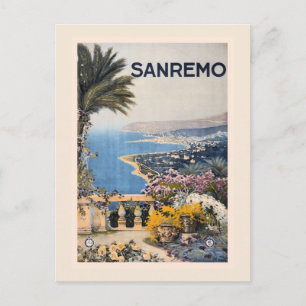 Litho Travel en Sanremo Italië Briefkaart