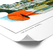  Lithograaf Britse Oceaan Liner RMS Caronia Poster (Hoek)