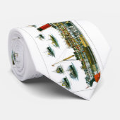 Lithograaf Britse Oceaan Liner RMS Caronia Stropdas (Opgerold)