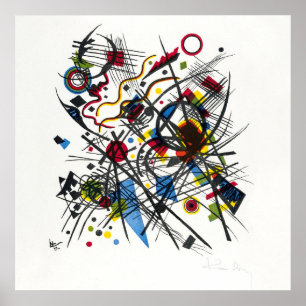 Lithografie door Kandinsky, Fijne Kunst Poster
