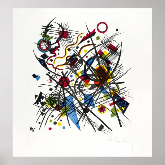 Lithografie van Kandinsky, beeldende kunst Poster (Voorkant)