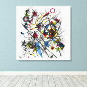 Lithografie voor Vierte Bauhausmappe door Kandinsk Canvas Afdruk (Insitu (Houten vloer))