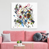 Lithografie voor Vierte Bauhausmappe door Kandinsk Canvas Afdruk (Insitu (Woonkamer))
