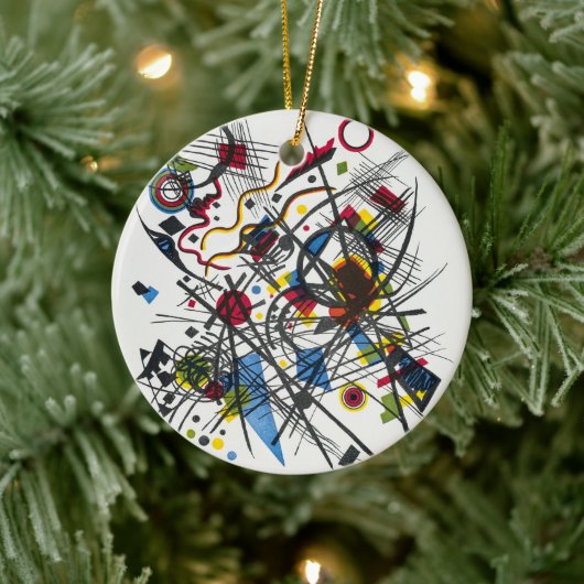 Lithografie voor Vierte Bauhausmappe door Kandinsk Keramisch Ornament (Boom)