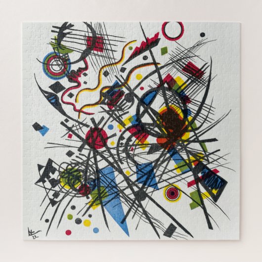 Lithografie voor Vierte Bauhausmappe door Kandinsk Legpuzzel (Verticaal)