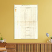 lithografische kaarten van financiën en handel canvas afdruk (Insitu (Woonkamer))