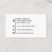 Lithografische printer visitekaartje (Achterkant)