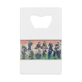  lithografische triptych, Chotto Hitokuchi Creditkaart Flessenopener