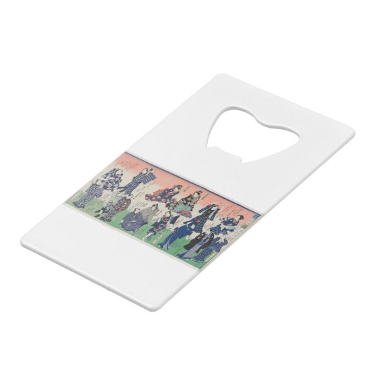  lithografische triptych, Chotto Hitokuchi Creditkaart Flessenopener (Achterkant Gekanteld)