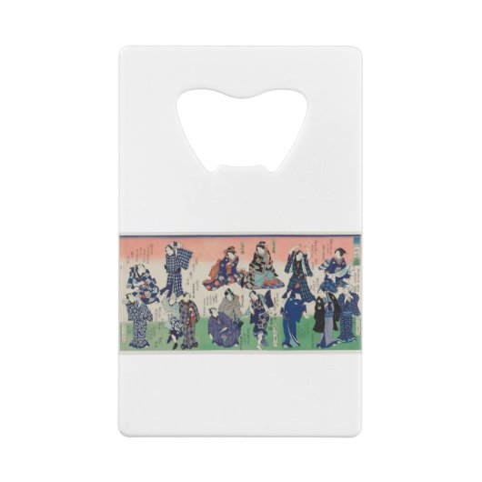  lithografische triptych, Chotto Hitokuchi Creditkaart Flessenopener (Achterkant)