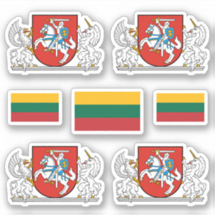 Lithouwse wapen en vlag Sticker