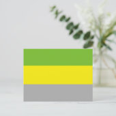 Lithromantische Pride-vlag Briefkaart (Staand voorkant)