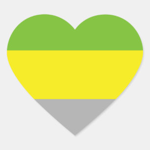 Lithromantische Pride-vlag Hart Sticker