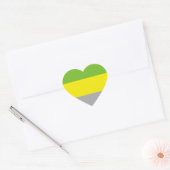 Lithromantische Pride-vlag Hart Sticker (Envelop)