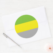 Lithromantische Pride-vlag Ronde Sticker (Envelop)