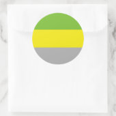 Lithromantische Pride-vlag Ronde Sticker (Tas)