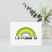 Lithromantische trots briefkaart (Staand voorkant)