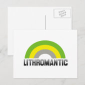 Lithromantische trots briefkaart (Voorkant / Achterkant)