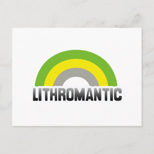 Lithromantische trots briefkaart (Voorkant)
