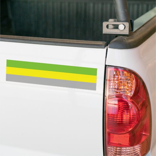 Lithromantische trots bumpersticker (Op Truck)