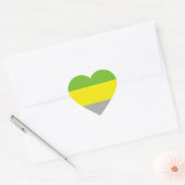 Lithromantische trots hart sticker (Envelop)