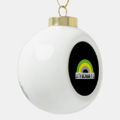 Lithromantische trots keramische bal ornament (Links)