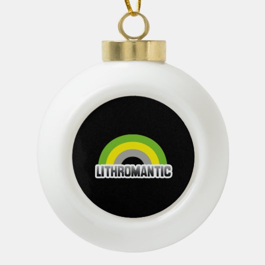 Lithromantische trots keramische bal ornament (Voorkant)