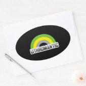 Lithromantische trots ovale sticker (Envelop)