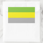 Lithromantische trots rechthoekige sticker (Tas)