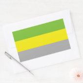 Lithromantische trots rechthoekige sticker (Envelop)
