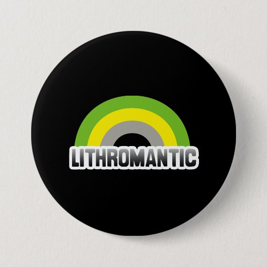 Lithromantische trots ronde button 7,6 cm (Voorkant)