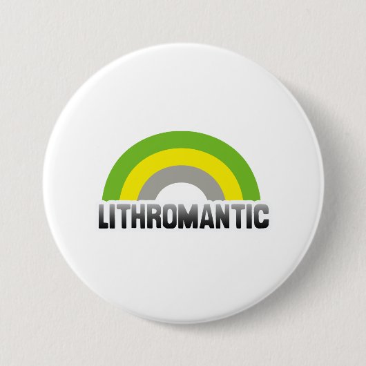 Lithromantische trots ronde button 7,6 cm (Voorkant)