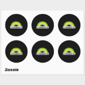 Lithromantische trots ronde sticker (Vel)